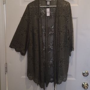 Kimono lace jacket , Great over a Dress